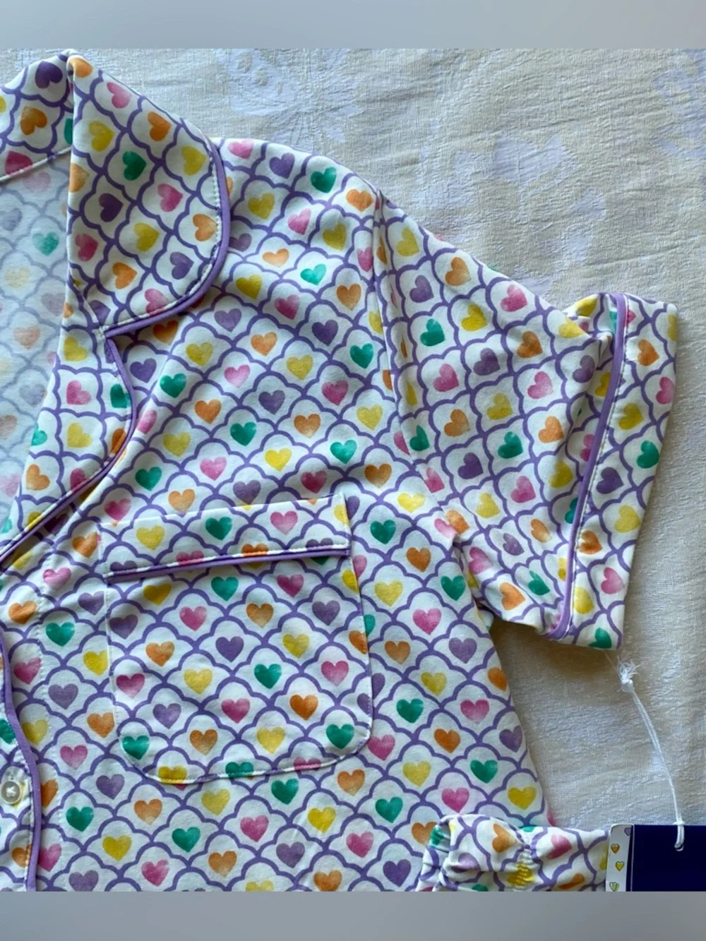 Roller Rabbit X Target Geo Hearts Short Pajama Set NWT - Picture 5 of 16